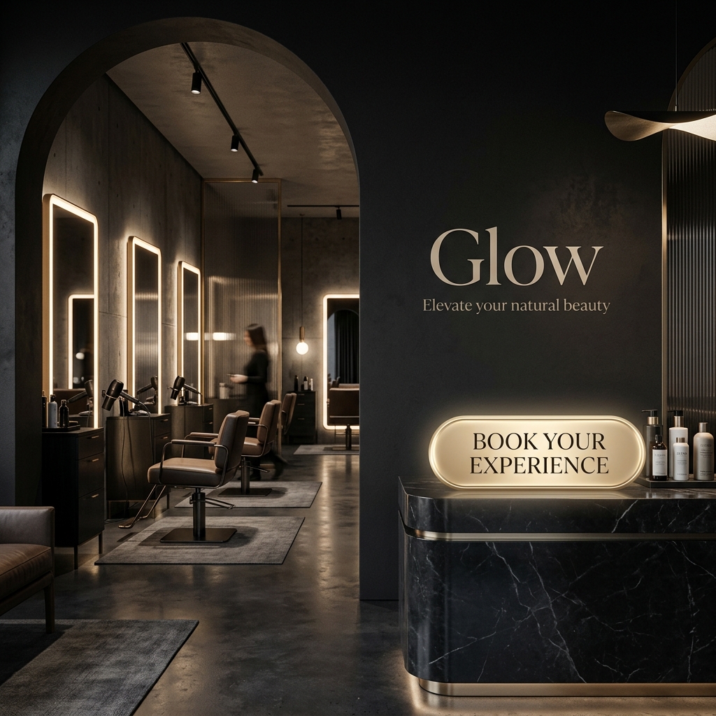 Glow Salon Luxury Branding